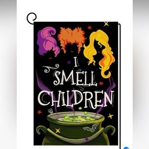 Hocus Pocus Themed Garden Flag